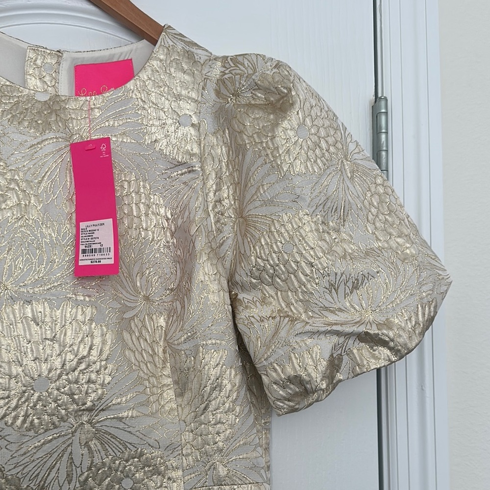 Lilly Pulitzer Ailani Gold Floral Dress - Picture 13 of 15